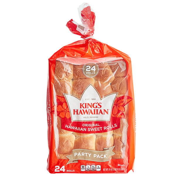 King's Hawaiian Frozen Original Hawaiian Sweet Dinner Rolls 1 oz. - 240/Case