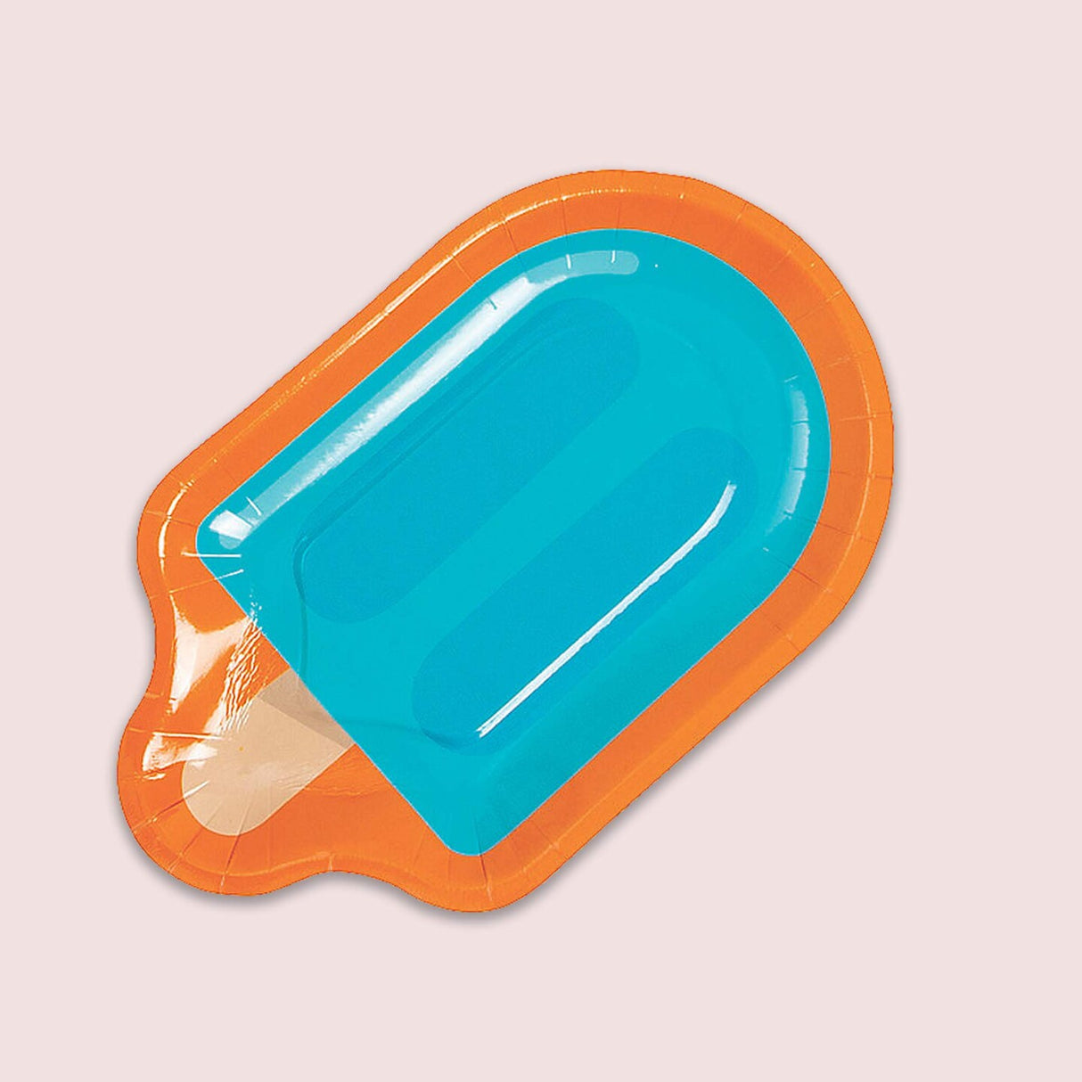 8 Count Ice Pop Shaped Paper Dessert Plates –5 1/2" x 9" Summer Party Supplies