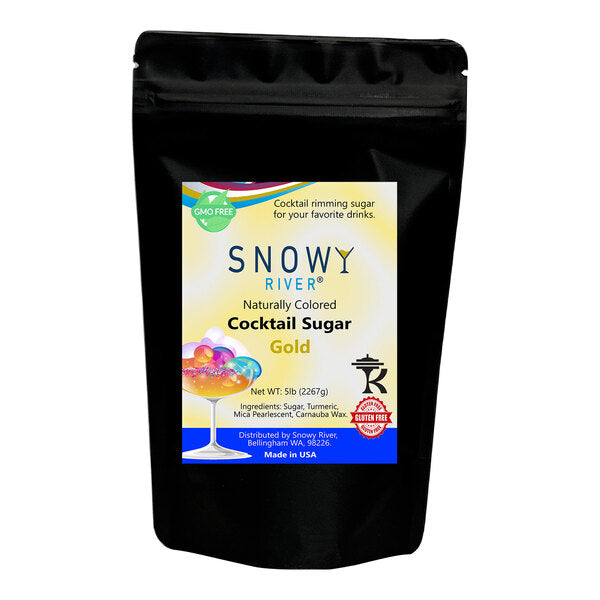Snowy River Gold Cocktail Rimming Sugar 5 lb.