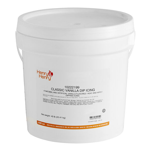 Henry & Henry Classic Vanilla Dip Icing 45 lb.
