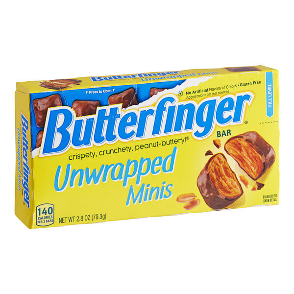 Butterfinger Minis Candy Bar Box 2.8 oz. - 9/Case