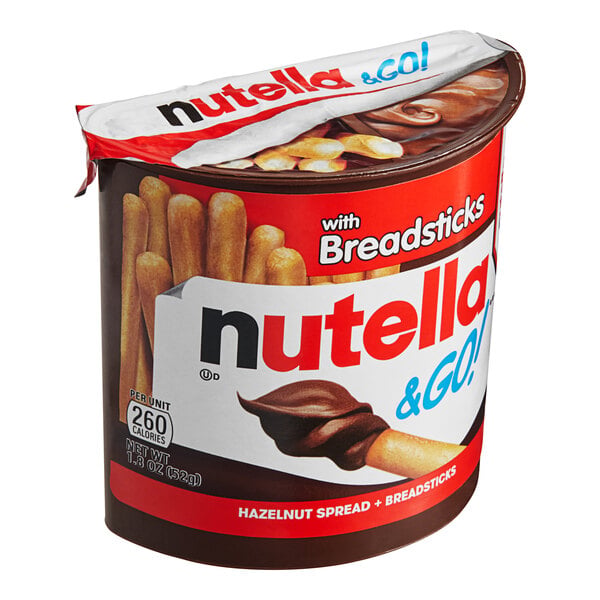 Nutella & Go! Hazelnut Dip with Breadsticks - 48/Case