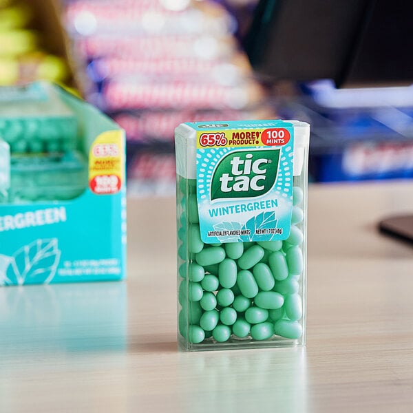 Tic Tac Wintergreen Mints 100-Count Pack - 12/Box