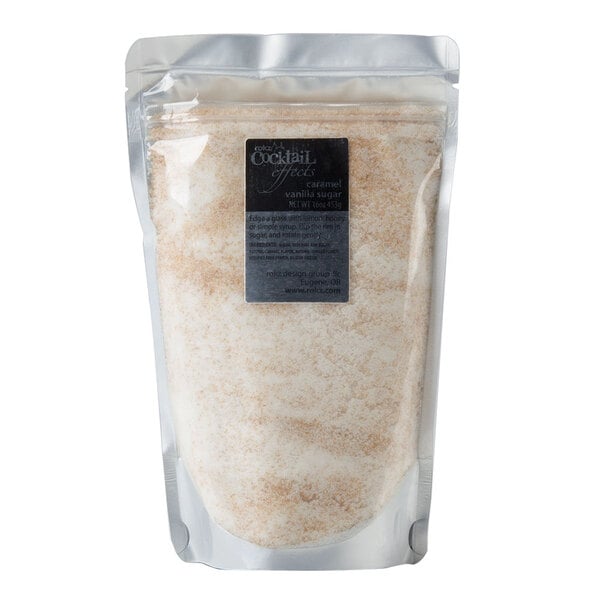 Rokz 1 lb. Caramel Vanilla Cocktail Rimming Sugar