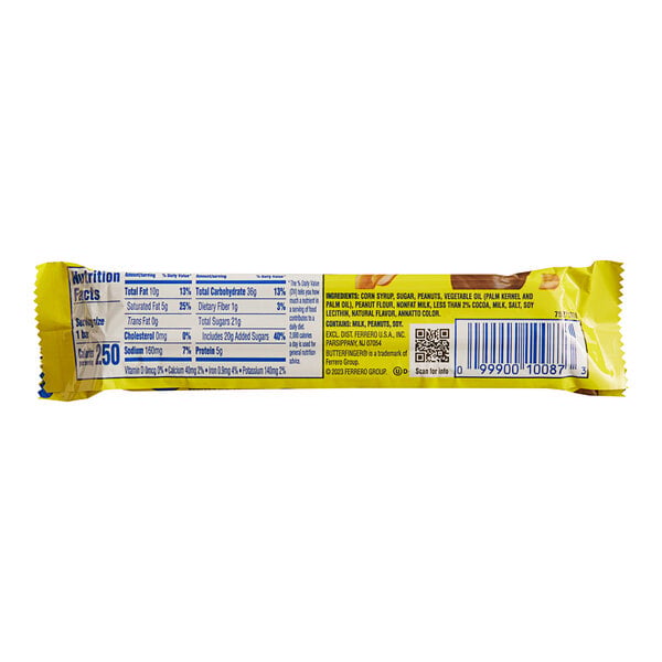 Butterfinger Full Size Bar 1.9 oz. - 288/Case