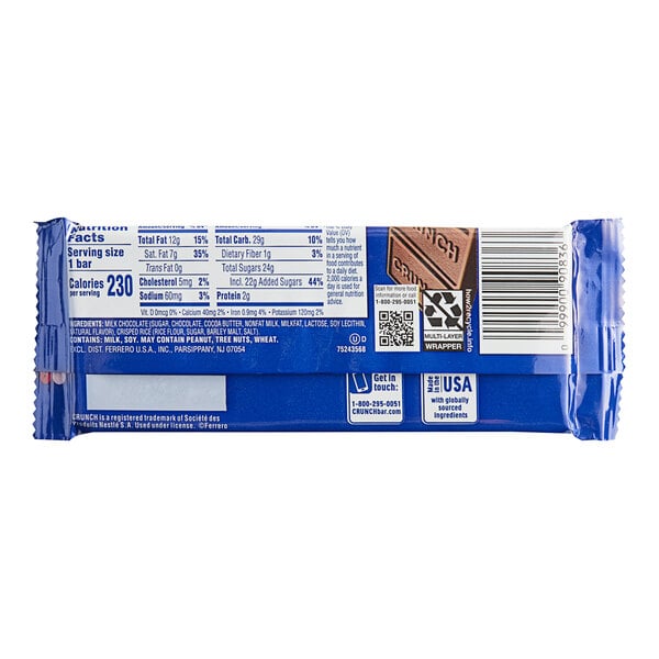 Crunch Full Size Candy Bar 1.55 oz. - 360/Case