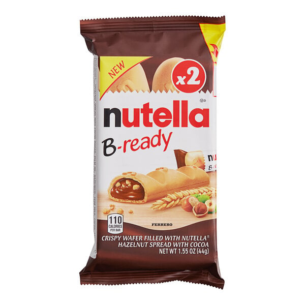 Nutella B-ready Hazelnut-Filled Wafer 2-Count - 64/Case