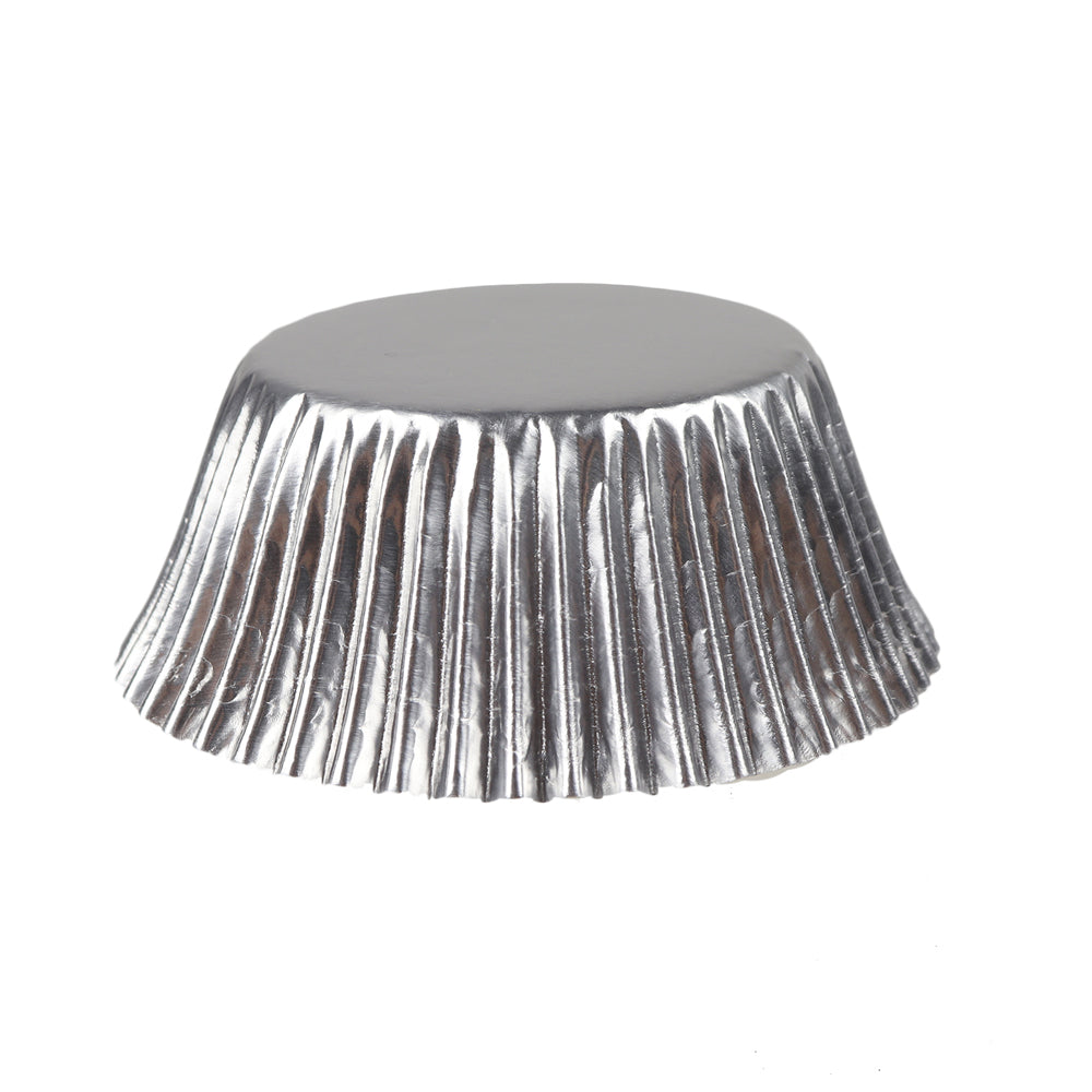 Silver Foil Cupcake Liners, 2" Dia. x 1 1/4" High, Pack of 500