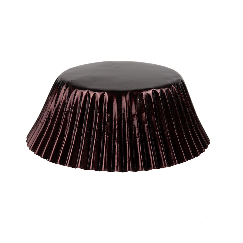 Brown Foil Cupcake Liners, 2" Dia. x 1 1/4" High, Pack of 500