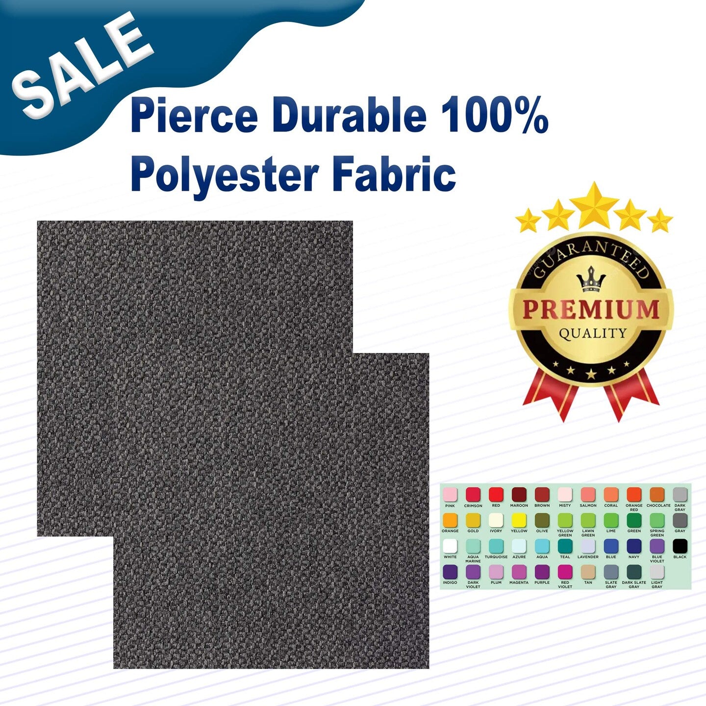 Pierce Durable 100% Polyester Fabric