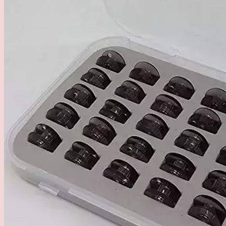 Bobbin Organizer With Fitted Foam Filled With 30 Bobbins Convenient Storage for Sewing