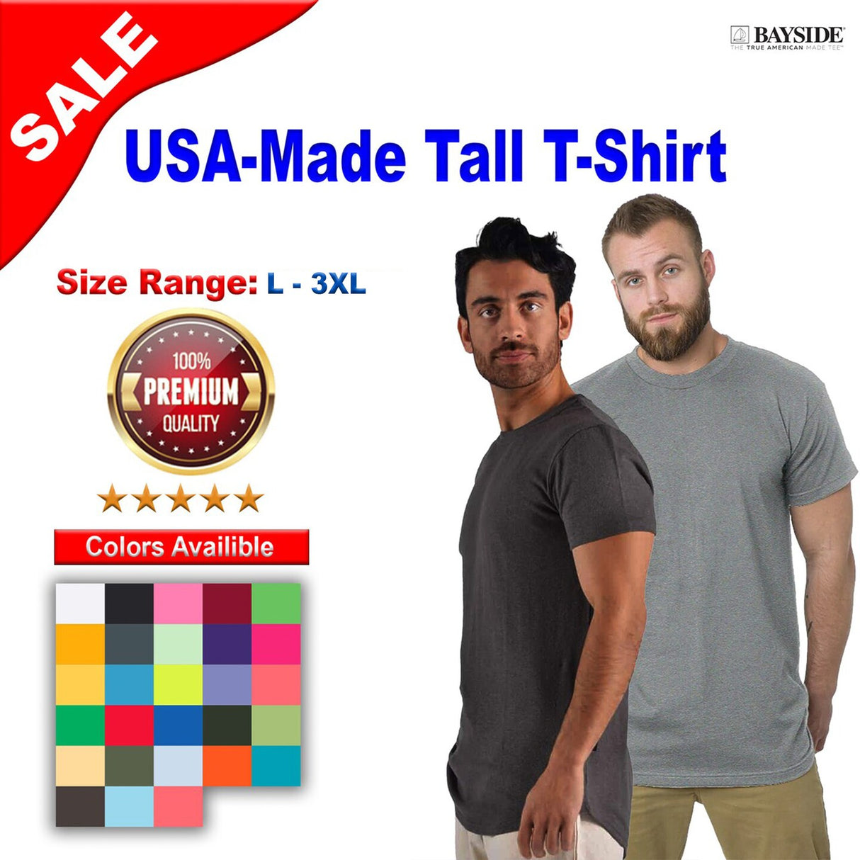 Bayside® USA Made Tall T-Shirt