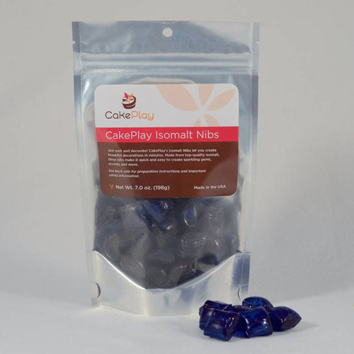 CakePlay Blue Isomalt Nibs, 7 Oz