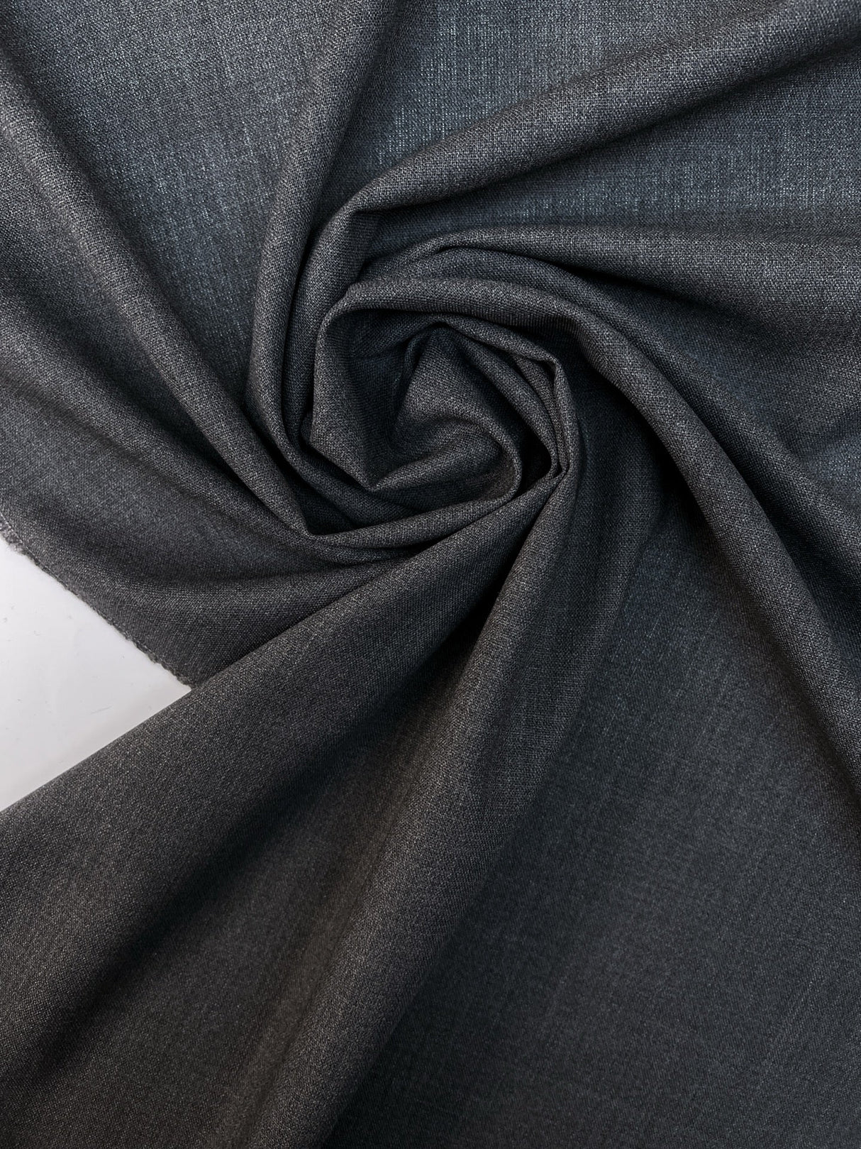 Italian Melange Gray Wool Fabric