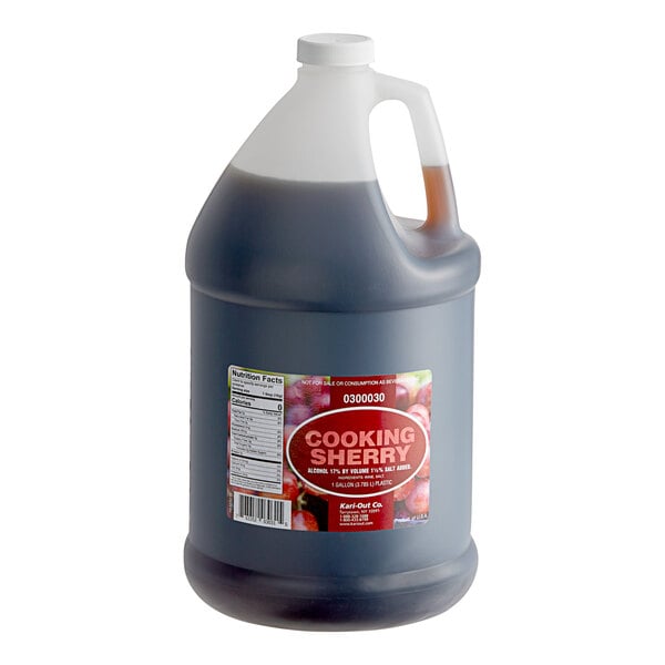 Kari-Out Company Sherry Cooking Wine 1 Gallon - 4/Case