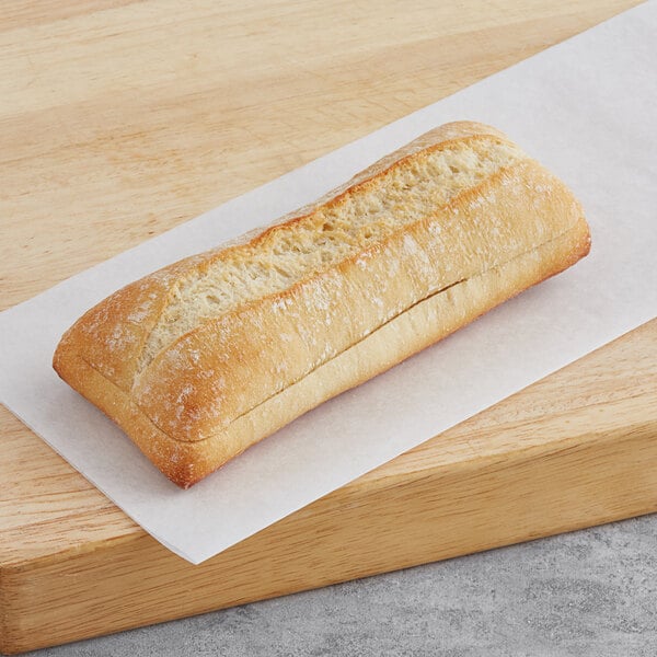 Bridor 8" x 3" Sliced Rustic Ciabatta Bun - 75/Case