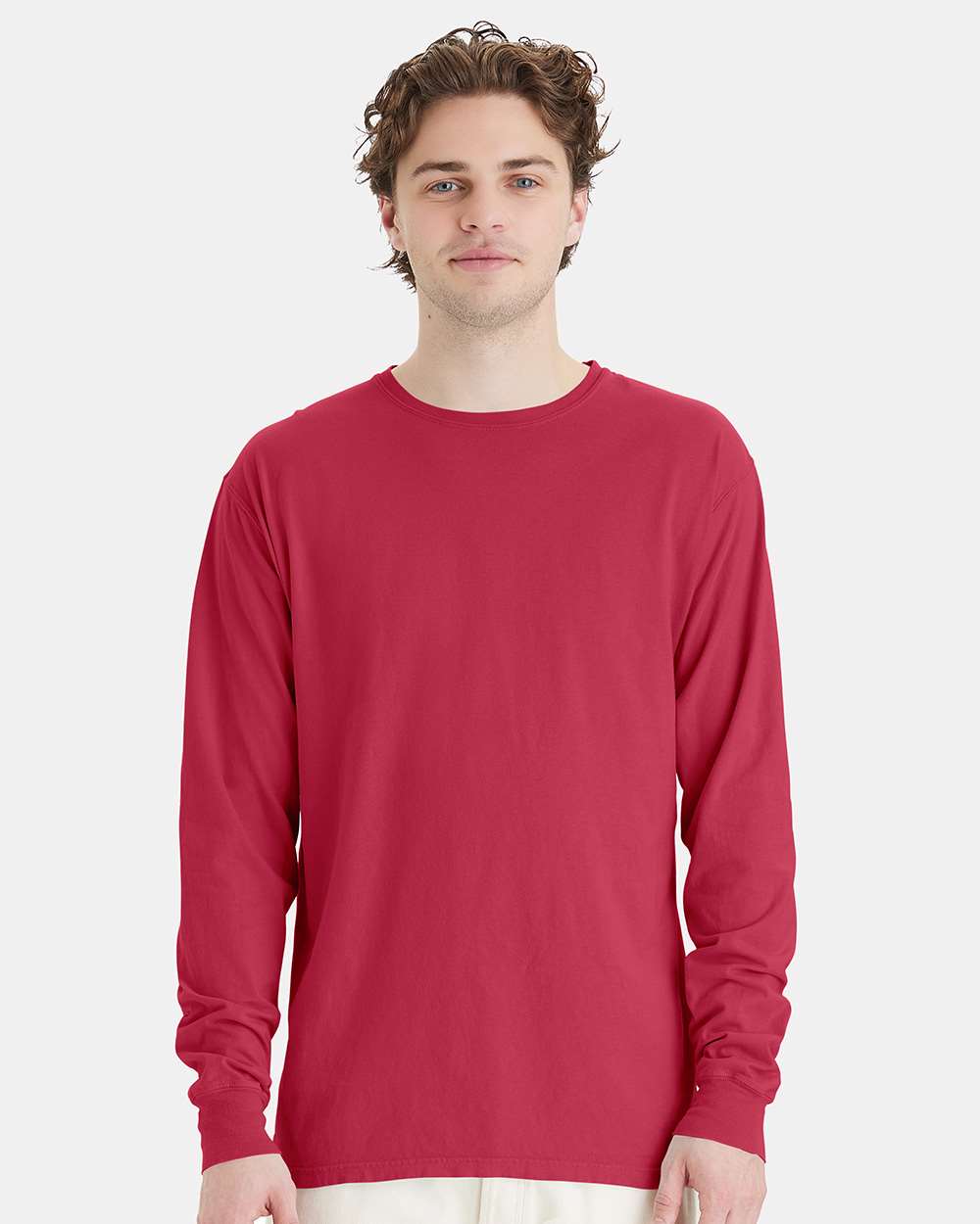 Hanes® Unisex Garment-Dyed Long Sleeve T-Shirt