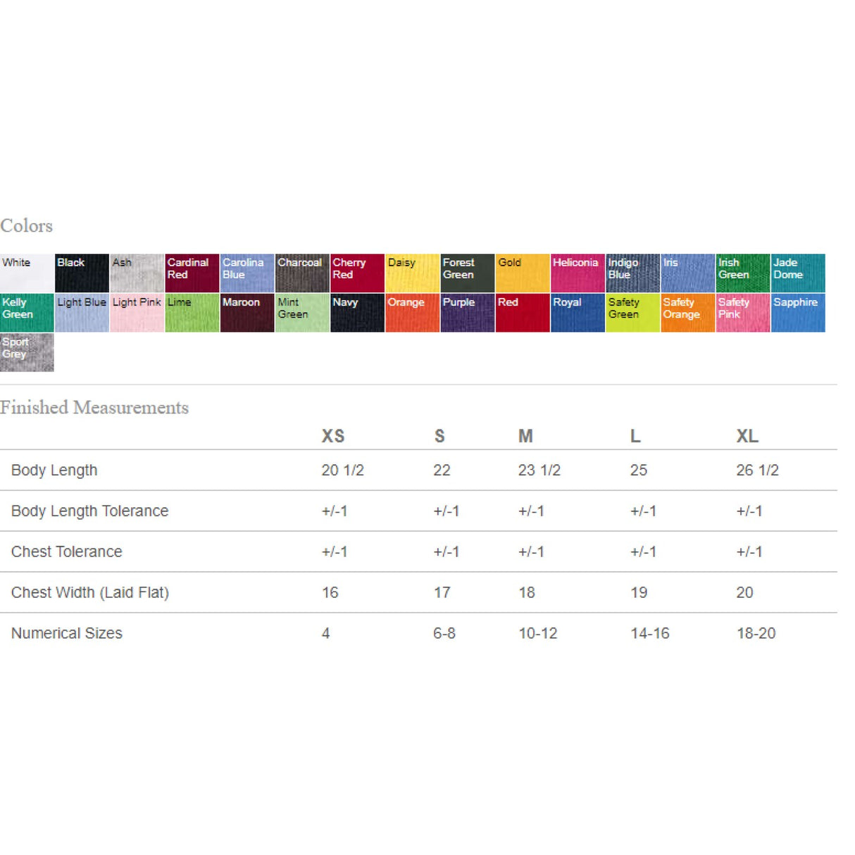 Gildan® Ultra Cotton Youth Crewneck Short Sleeve T-Shirt