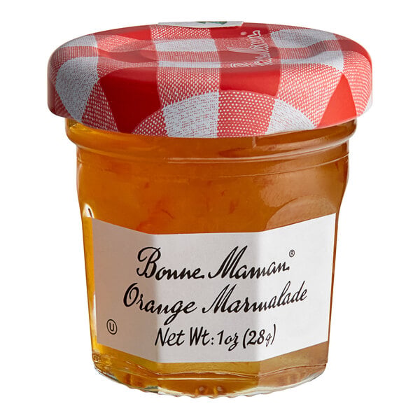 Bonne Maman Orange Marmalade 1 oz. Mini Jar - 60/Case