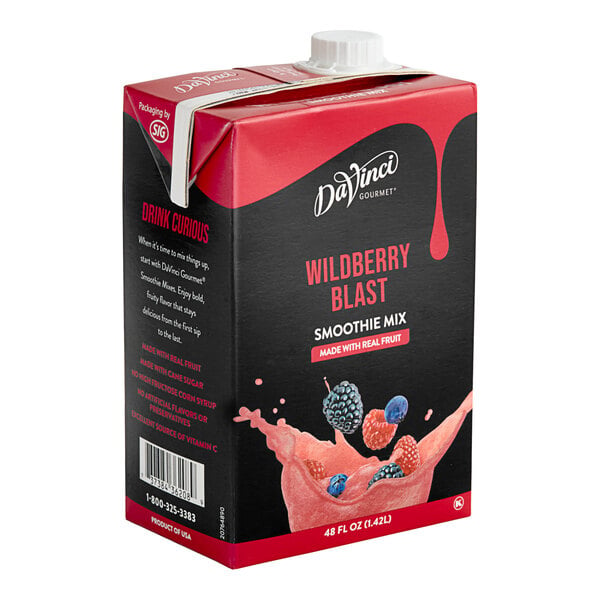 DaVinci Gourmet Wildberry Blast Real Fruit Smoothie Mix 48 fl. oz. - 6/Case
