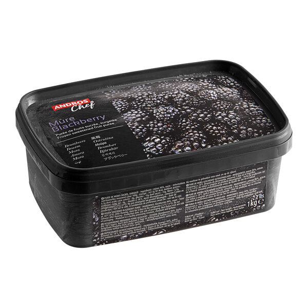 Andros Chef Sweetened Blackberry Puree 2.2 lb.