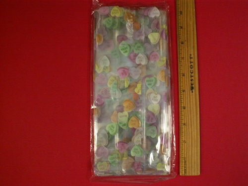Large Conversation Hearts Cello Treat Bag