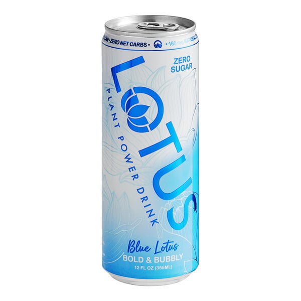 Lotus Plant Energy Zero Sugar Blue Lotus Plant Power Energy Drink 12 fl. oz. - 12/Case