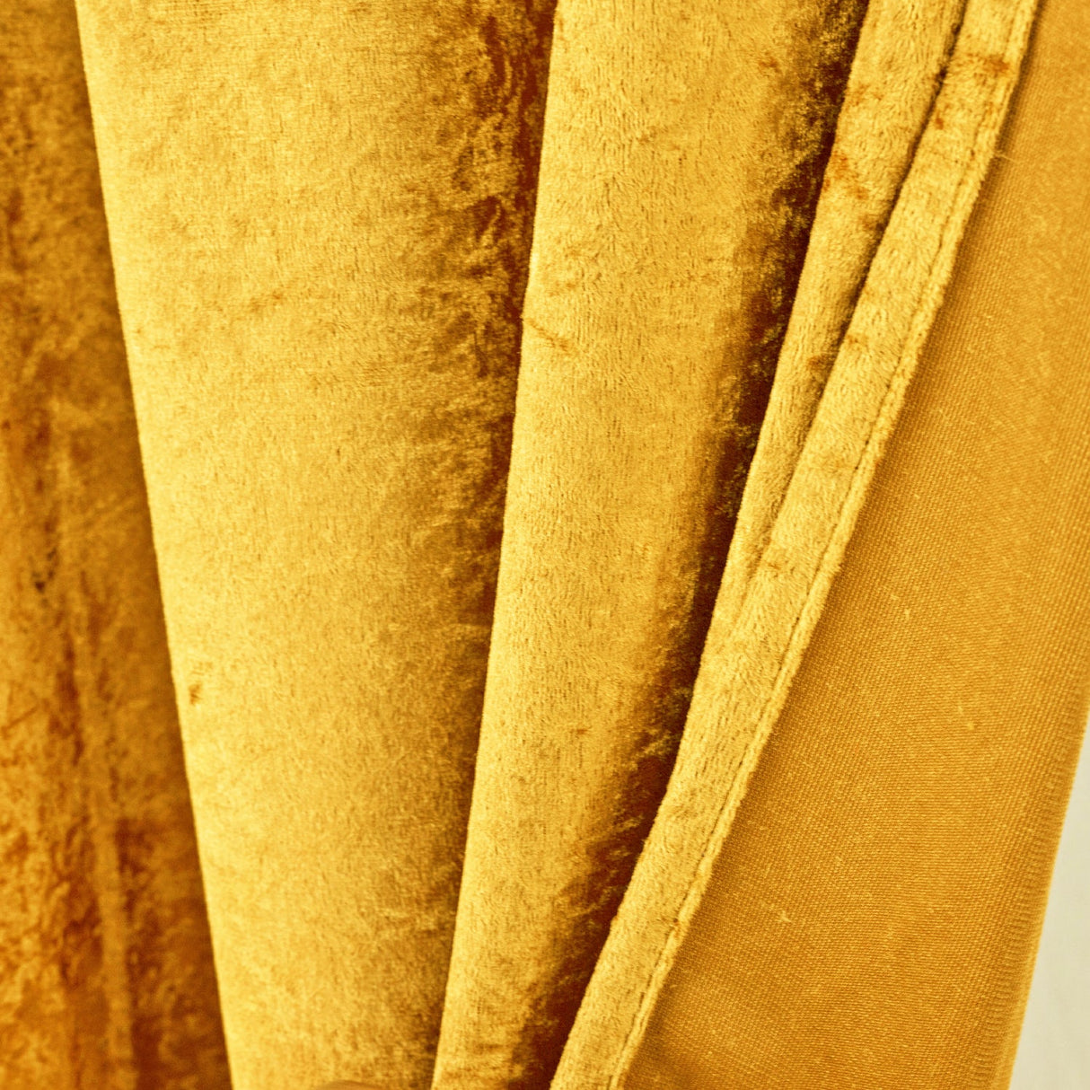 Velvet Backdrop Drape Panel 16 ft x 57" Gold