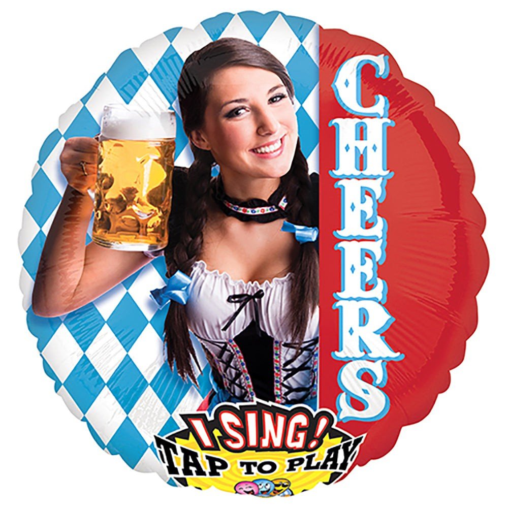 Foil Balloon Cheers And A Polka Sing-A-Tune 28 Inch