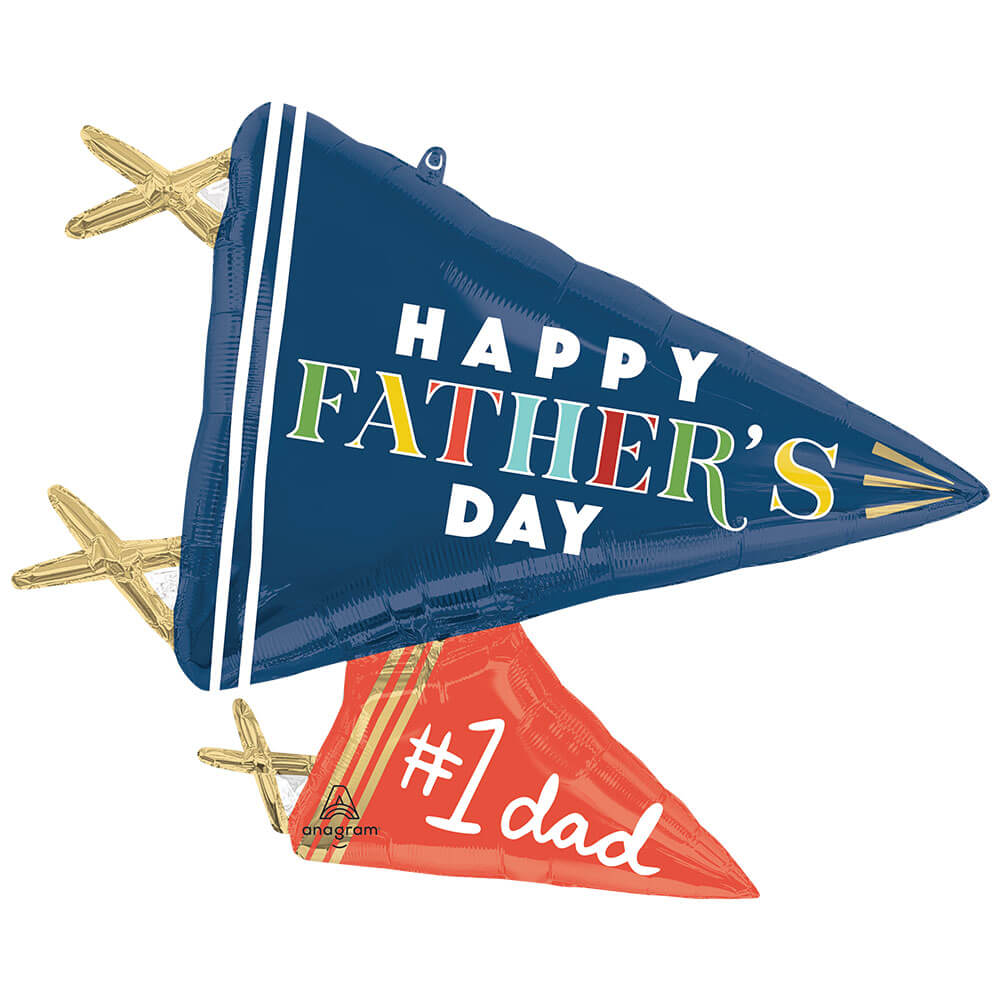Father's Day Foil Balloon Pennants