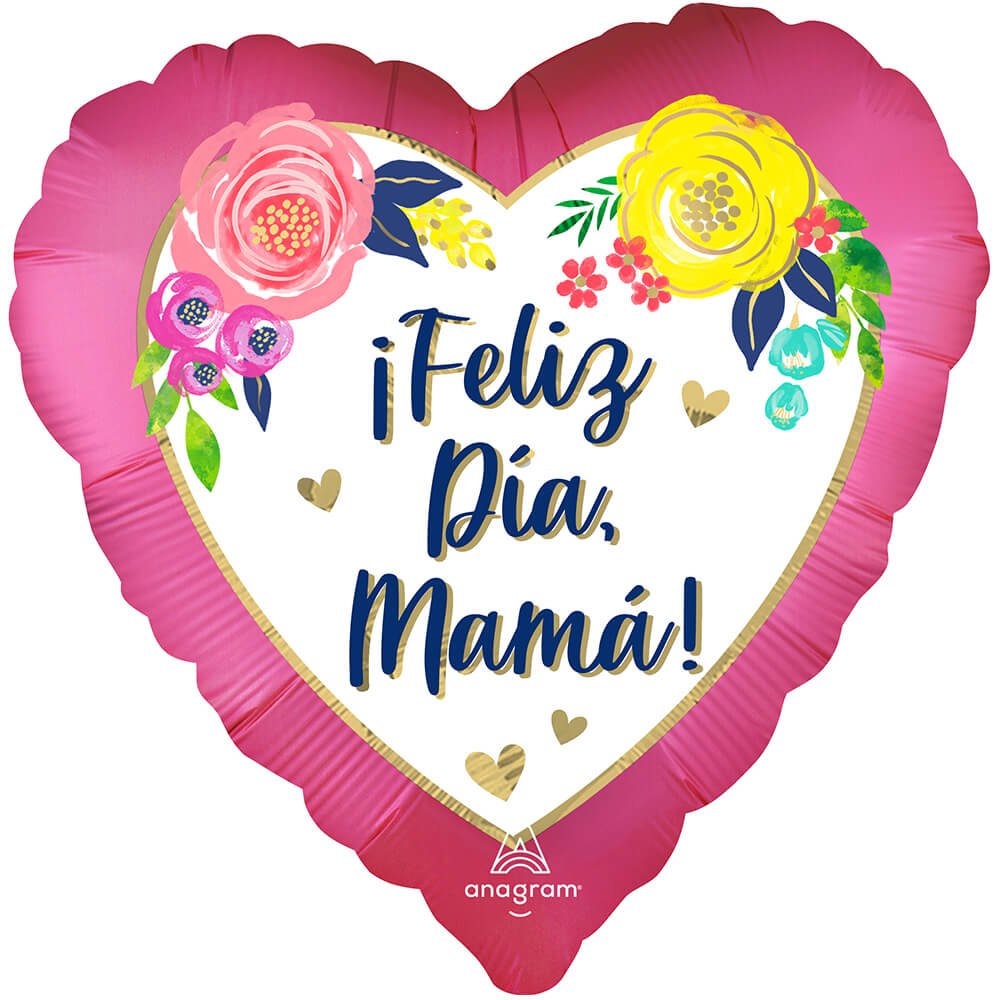 28 Inch Heart Mother's Day Foil Balloon