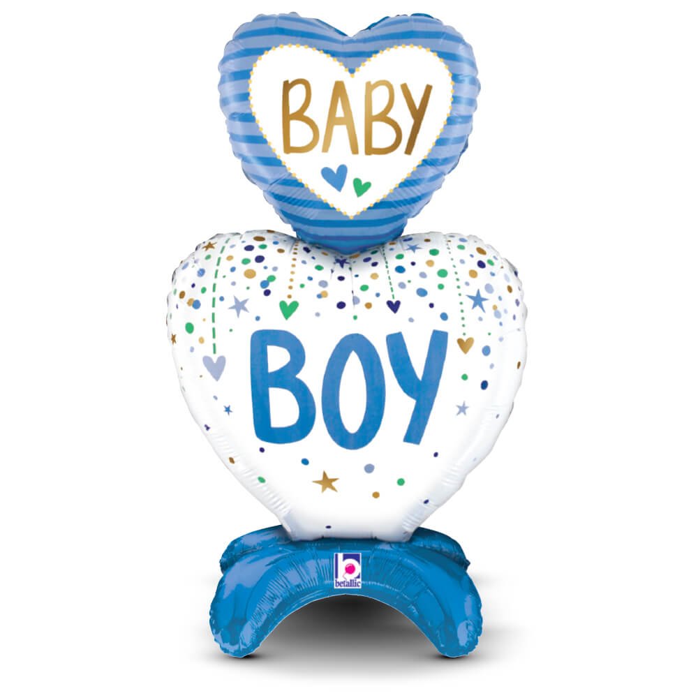 Baby Boy Hearts Foil Balloon 28 Inch