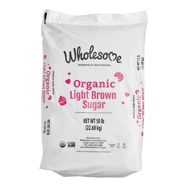 Wholesome Sweeteners Organic Light Brown Sugar 50 lb.