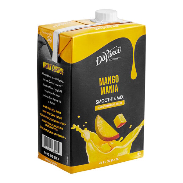 DaVinci Gourmet Mango Mania Real Fruit Smoothie Mix 48 fl. oz. - 6/Case