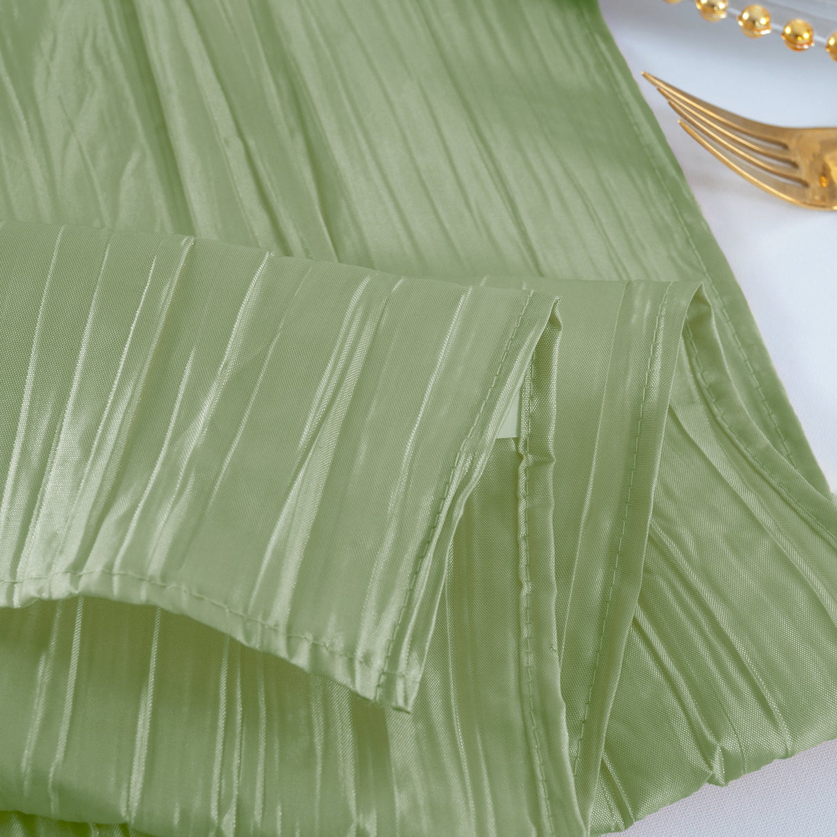Taffeta Table Runner 13x108 Sage Green