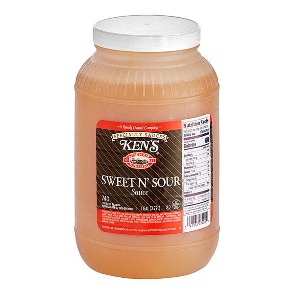 Ken's Foods Sweet and Sour Sauce 1 Gallon - 4/Case