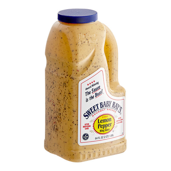 Sweet Baby Ray's Lemon Pepper Wing Sauce 0.5 Gallon - 4/Case