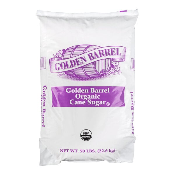 Golden Barrel Organic Cane Sugar 50 lb.