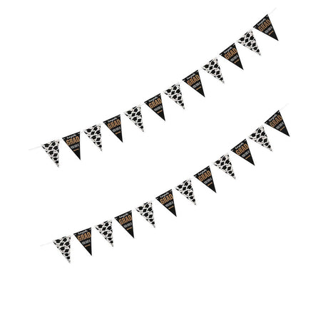 7 Ft. Graduation Party Congrats Grad You Did It Pennant Banner