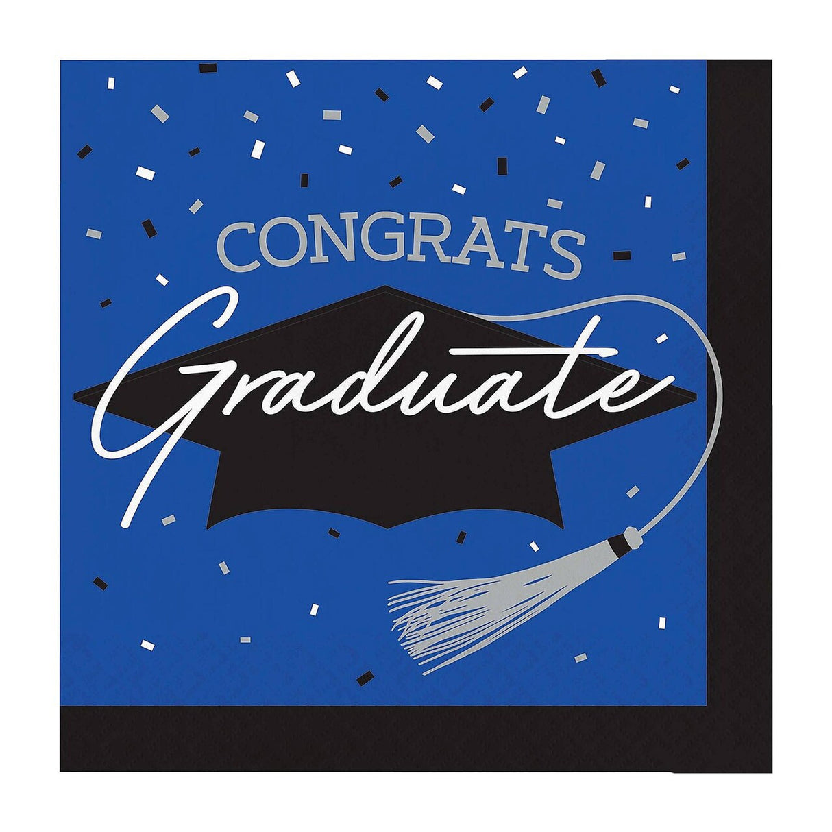 Creative Converting School Spirit Blue Graduation Dinner Napkins – 108ct
