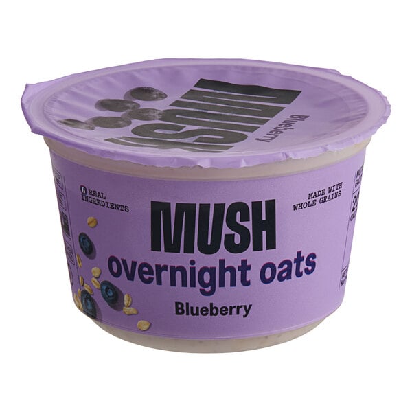 MUSH Blueberry Overnight Oats 5 oz. - 8/Case