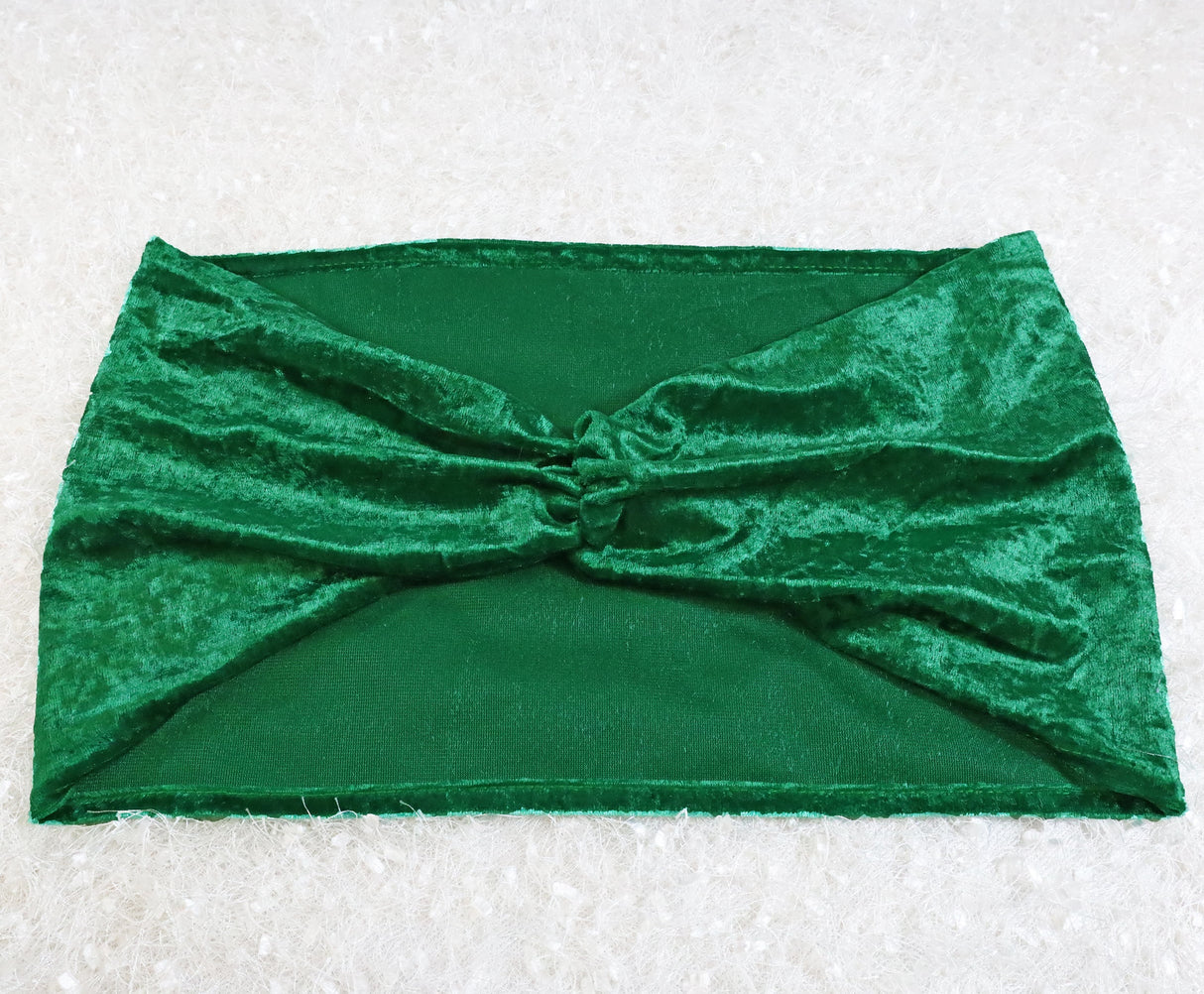 Ruffled Crushed Velvet Chair Band Sample