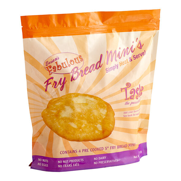 Brian's Fabulous FryBreads 5" Mini Fry Bread - 48/Case