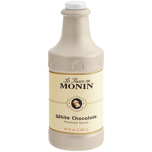 Monin White Chocolate Flavoring Sauce 64 fl. oz. - 4/Case