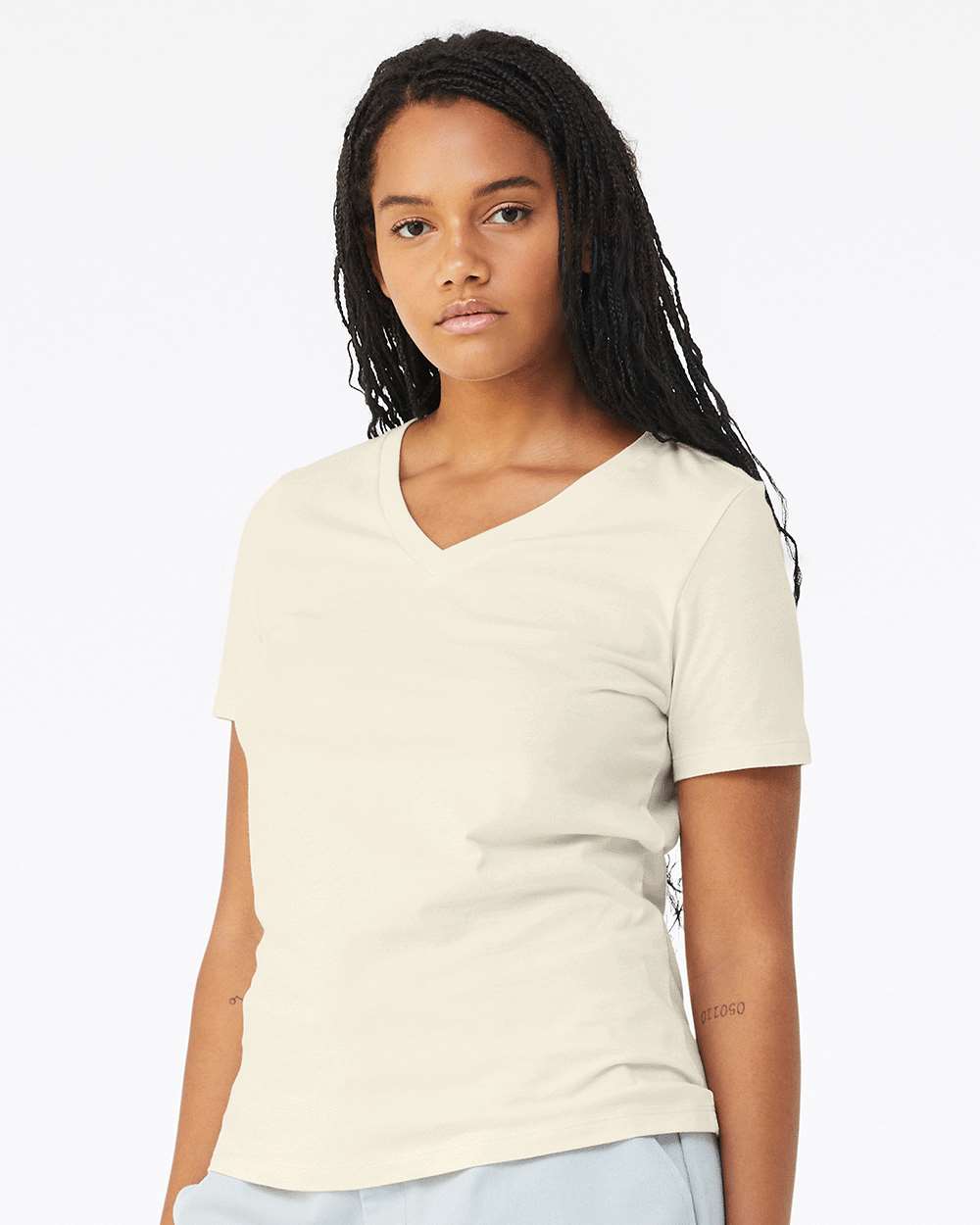 BELLA + CANVAS® Women's Relaxed Jersey V-Neck Tee - 6405