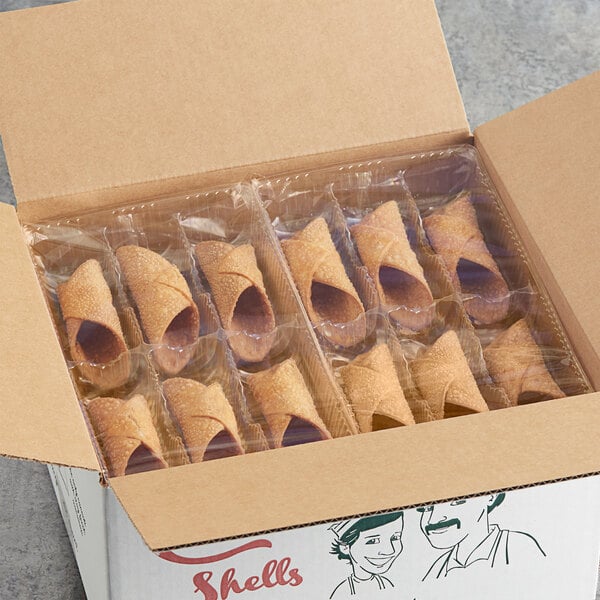 Vaccaro's Desserts Cannoli Shell 0.65 oz. - 48/Case