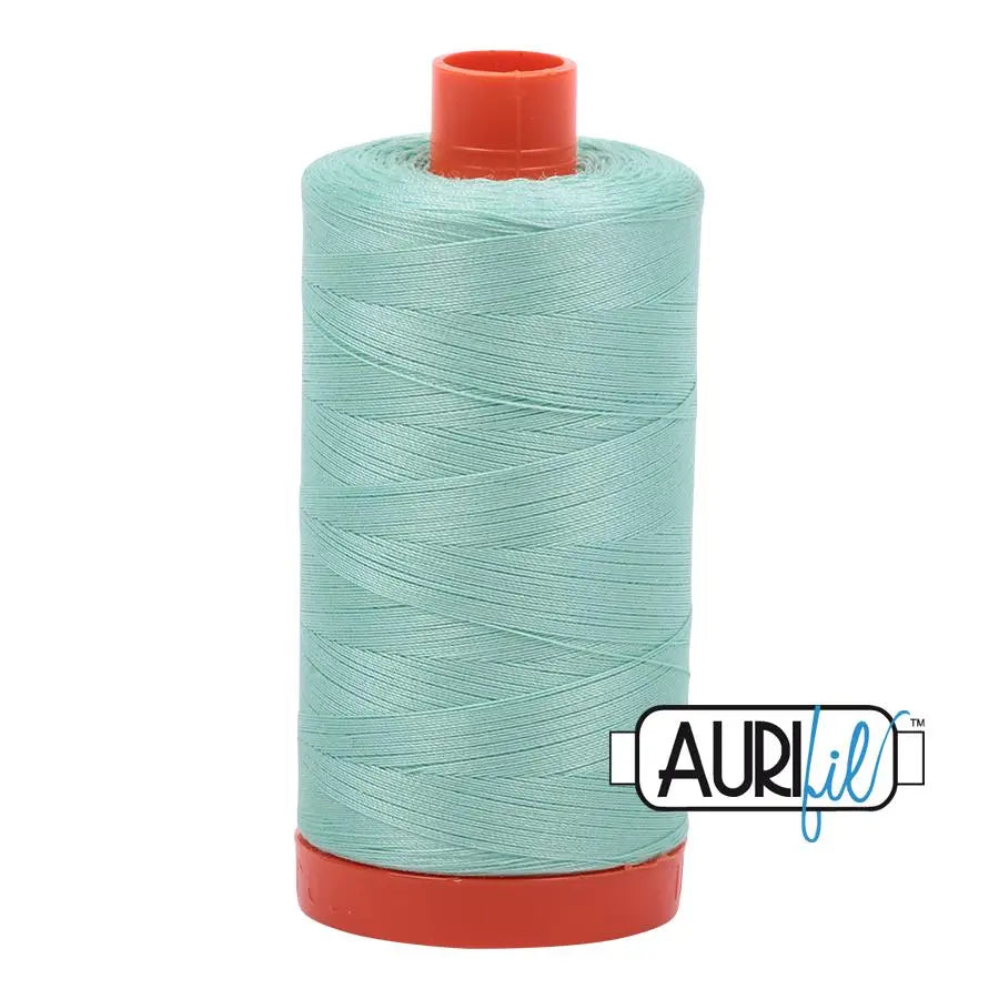 Cotton Thread 50wt Medium Mint Aurifil Large Spool