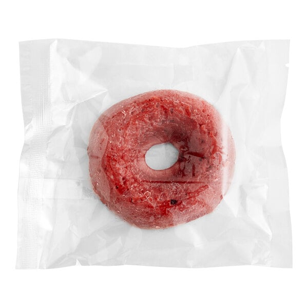 Southern Roots Individually Wrapped Vegan Red Velvet Cake Donut 2.36 oz. - 48/Case