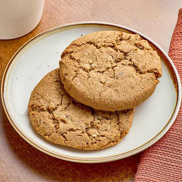 Red Plate Foods Individually Wrapped Vegan Oatmeal Raisin Cookie 1.76 oz. - 12/Case