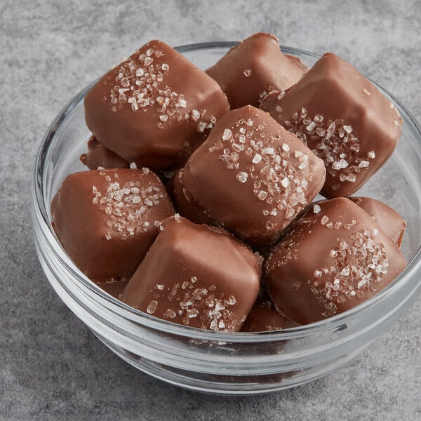 Albanese Milk Chocolate Covered Sea Salt Caramels 5 lb. - 2/Case